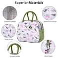 thumbnail image 4 of Womens LightPurple Dinosaurs Flowers Pattern Lunch Box for Work,Insulated Lunch Bag for Women,Loncheras Para Mujer,Leakproof Adult Lunch Bag for Work,Beach,Travel,Picnic,Camping, 4 of 7