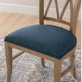 thumbnail image 4 of Linon Tanlsey Upholstered Dining Chair, Set of 2, Natural with Blue Fabric, 4 of 13