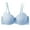 Light Blue, variant on Women's Bra Seamless Push Up Solid Color Comfortable Underwire Adjustable Straps Breathable Sport Home Sleeping Everyday Wear