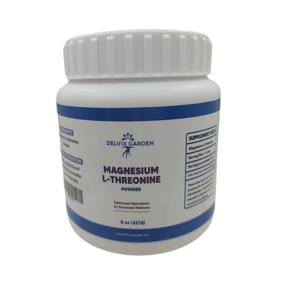 Magnesium L-Threonate Powder – 8 Oz High Absorption Supplement for Brain & Memory Health