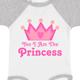 thumbnail image 4 of Inktastic Yes I Am The Princess Crown Girls Baby Bodysuit, 4 of 5