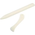 thumbnail image 1 of 2PCs/Set Bone Folder Creaser Scoring Folding Creasing Paper Leather Craft Origami Tools Plastic Paper Folding Knife, Handmade Leather Burnishing Bookbinding Books Cards and Paper Crafts, 1 of 7