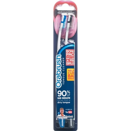 Orabrush Tongue Cleaner, 2 Count