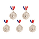 thumbnail image 1 of Medalla Patrón Trofeo Trigo Número 123 Medalla Oro Plata Y Bronce Medalla Reunión Deportiva para (plata) [sello Embalaje Bolsa], 1 of 4