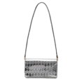 thumbnail image 1 of Bolso pequeño de moda Bolso de PU para debajo del brazo Bolso de primavera de un solo hombro para debajo del brazo plateado, 1 of 5
