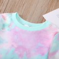 thumbnail image 4 of Darzheoy Children Outfits Color Block Tie-Dyed 2 Piece Loungewear Tops And Pants Elastic Waist Round Neck Long Sleeve Printed Sets ,Size 1-5 Years, 4 of 9
