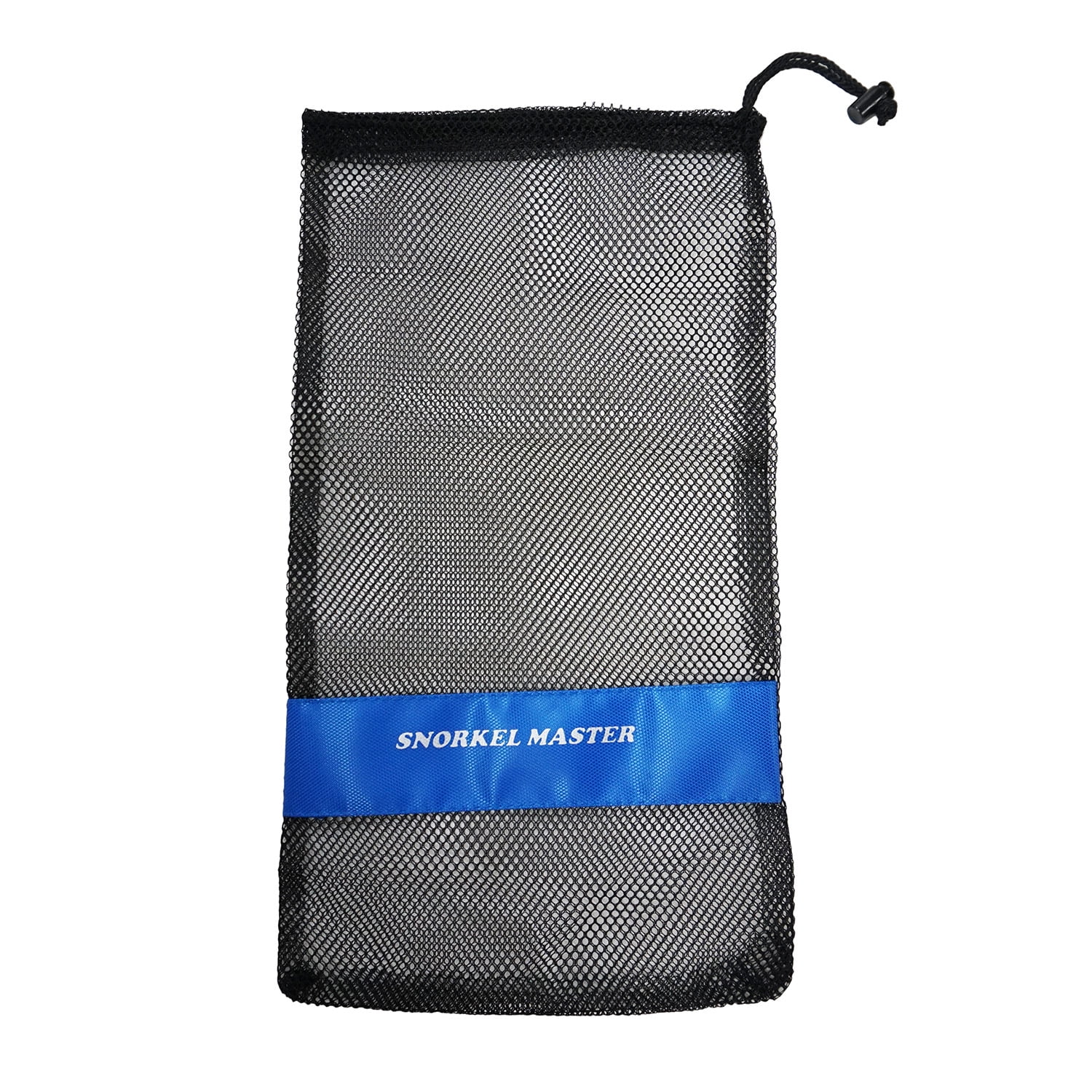 Snorkel Master Snorkeling Drawstring Mesh Bag w/ Blue Bar 19" x 11.5