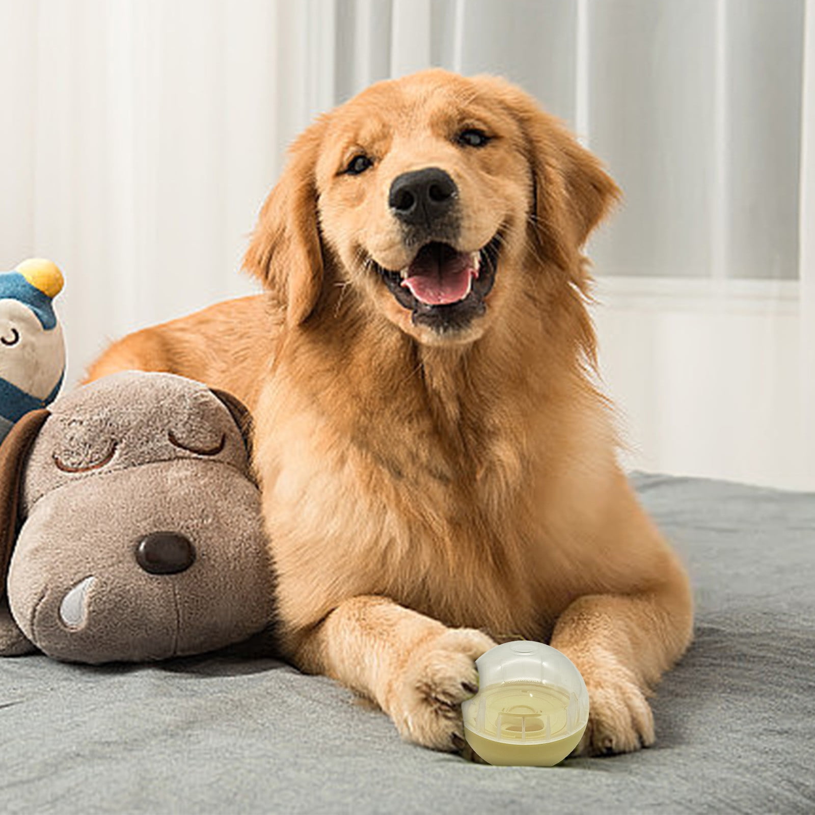 YINCORD Interactive Puzzle Feeder Toy For Dogs - Slow Feeder Rolling Ball With Quacking Sound - View #6