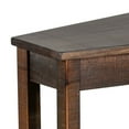 thumbnail image 3 of Flint Chairside Table with Shelf, 24 Inch Angled Dark Brown Mahogany, 3 of 5