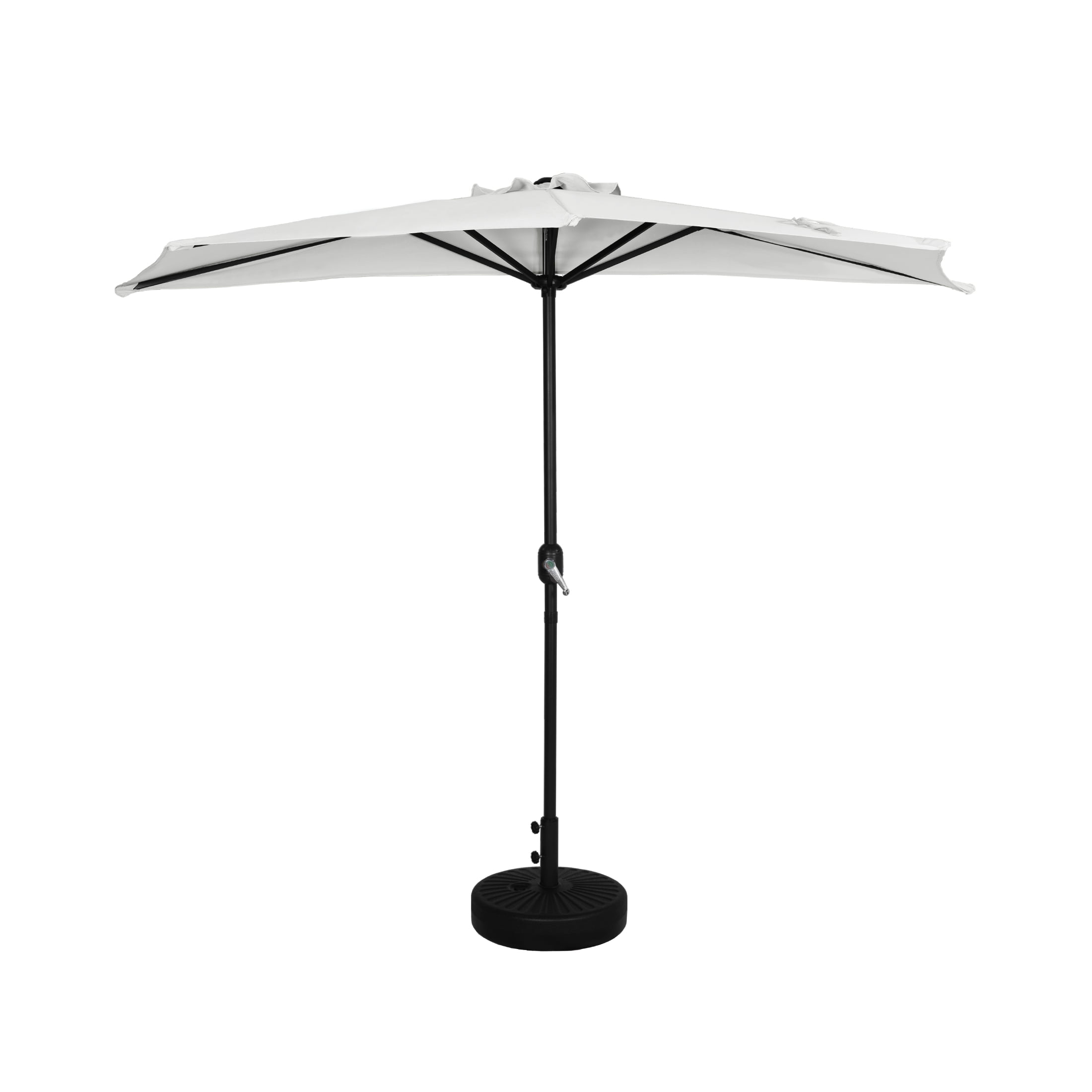 WestinTrends Lanai 9 Ft Outdoor Patio Half Umbrella with Base Include