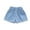 Blue, variant on ZACPNCV Little Girls Denim Shorts Vintage Ripped Elastic Waist Casual Summer Pull On Jeans Shorts with Bowknot Blue 5-6 Years