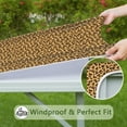thumbnail image 6 of Yellow and Brown Of Cheetah Print Square Fitted Tablecloth with Elastic Edge,Square Table Cover,Washable Elastic Table Cover for Home Kitchen Party Decor 36"x36", 6 of 6