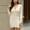 White, variant on YHAJDS Women's Casual Dress,Women's Dresses Long Sleeve V Neck Solid Color Zipper Fitted Bodycon Midi Dress Slim Casual Fall Winter Style