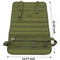 thumbnail image 2 of Organizador de respaldo de asiento de coche, protector de asiento de coche táctico Molle para panel de vehículo, ajuste universal (verde), 2 of 5