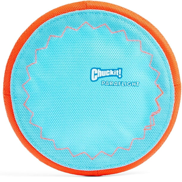 Juguete Paraflight Chuckit! Azul Naranja Pequeño para Perro