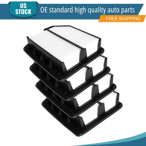 YXPCARS 4PCS Front Engine Air Filter for Honda CR-V 2010-2011 L4 2.4L , New Air Filter Replacement (CA10885)