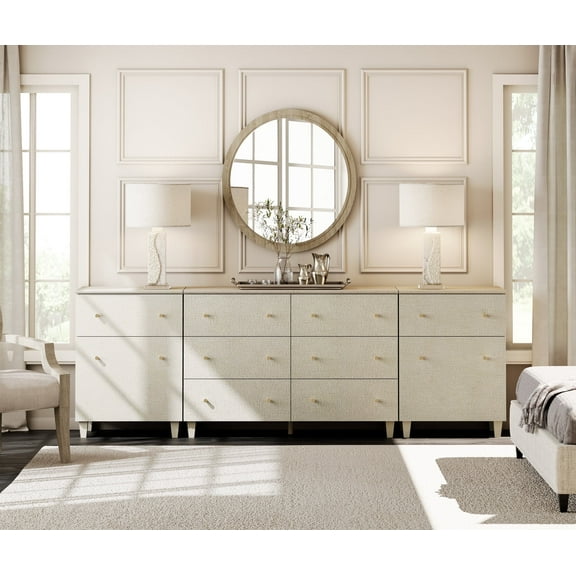 3-in-1 Dresser Chests with 8 Drawers and 2 Doors for Bedroom