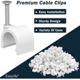 thumbnail image 2 of Clips Easytle de 10 mm con clavos para cables y alambres, 100 unidades, 2 of 9