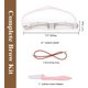 thumbnail image 5 of 12 plantillas reutilizables para moldear cejas con 1 correa y 1 recortadora de cejas, 5 of 5