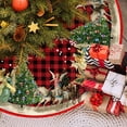 thumbnail image 4 of Wzzjkit Christmas Tree Skirt, Red and White Backgrond Snowflake Tree Skirt, Winter Xmas Tree Mat Decor for Home Party Holiday Decorations (Multiple Styles Available), 4 of 7