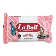 ACTÍVA La Doll Satin Smooth Natural Stone Modeling Clay, 1.1 lb (500 g)