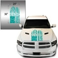 thumbnail image 2 of Greenyef Graphics We The People Betsy Ross Flag 1776 Distressed American USA US Flag Hood Vinyl Decal Preamble of The US Constitution fits most Pickup Trucks (23" x 36", Turquoise), 2 of 8