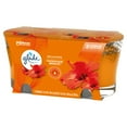 Glade Jar Candle 2 ct, Hawaiian Breeze, 6.8 oz. Total, Air Freshener, Wax Infused with Essential