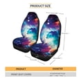 thumbnail image 7 of FOR U DESIGNS Galaxy Print Car Front Seat Cover Comfortable Car Seat Protector Wear-Resistan Auto Front Seats Only Interior Covers for Vehicle SUV Truck Sedan, Pack of 2, 7 of 7