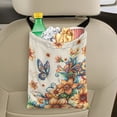 thumbnail image 5 of Yuyamidu Butterfly Car Garbage Bag Fit Most Cars Trucks SUVs Flower Auto Trash Bag Hanging Car Trash Bin Multifunctional Car Storage Bag Car Decorative Accessories, 5 of 7
