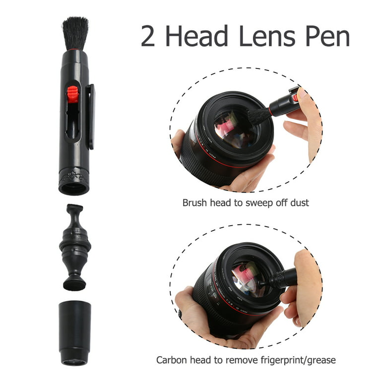5pcs Camera Lens Cleaning Pen with Retractable Soft Brush Cleaning
