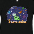 thumbnail image 4 of Inktastic I Love Space Cute Dinos and Planets Boys or Girls Toddler T-Shirt, 4 of 5