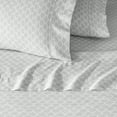 thumbnail image 2 of GAIAM Microfiber Cooling Sheet Set - Wrinkle-Resistant, Quick Dry, Brushed for Softness - Twin, Dotted Fan Print Gray, 2 of 3