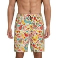 thumbnail image 1 of Fotbe Colorful Chicken Pantalones Cortos de Pijama para Hombre, Ropa de Dormir, Pantalones de Pijama Cortos para Hombre-Large, 1 of 6