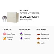 Bvlgari Ladies Omnia Crystalline EDT 0.5 oz Fragrances 783320423321