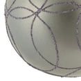 thumbnail image 4 of Vickerman 4.75" Lilac Candy Ornament with Circle Glitter Pattern, 4 per Bag, 4 of 7