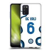 Head Case Designs Officially Licensed Inter Milan 2021/22 Players Away Kit Stefan de Vrij Soft Gel Case Compatible with Samsung Galaxy A03s (2021)