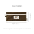 thumbnail image 4 of Monolike Happy and Lucky Flat Pencil Case, Brown - Slim Water-Resistant Nylon Pen Pouch, Aesthetic Pastel Stationery Organizer for Office, 4 of 7