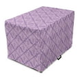 thumbnail image 1 of Oriental Dog Crate Cover, Ornamental Violet Tones Design with a Bohemian Vibe, Easy to Use Pet Kennel Cover Small Dogs Puppies Kittens, 7 Sizes, Mauve Pale Mauve, by Ambesonne, 1 of 6