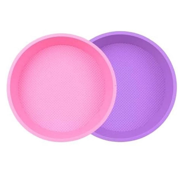 Protector de bandeja para tarta de queso de 2 paquetes, protector de baño de agua para molde desmontable redondo de 9,9,5 pulgadas, molde redondo para pasteles, bandejas para hornear pastele