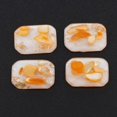thumbnail image 3 of 4 piezas de papel de aluminio Flatback Resina Scrapbooking Cabochons DIY Hair Bow Center Decoración Adornos Tarjeta de fabricación de adornos Álbum de Lámina Dorada Naranja Soledad cuentas de botón de lámina de oro de resina, 3 of 7