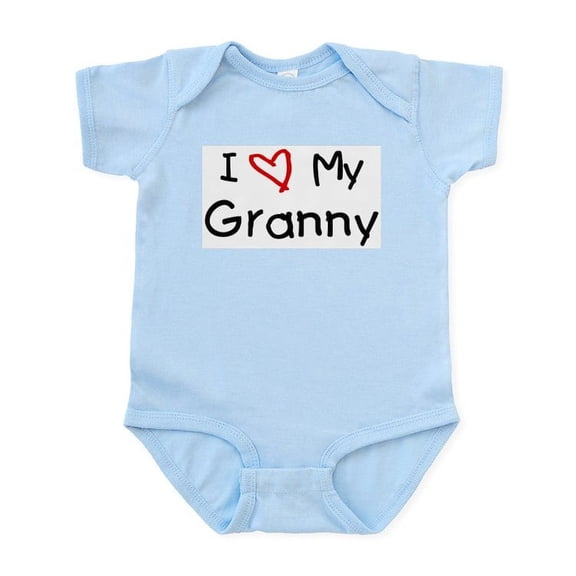 CafePress - I Love My Granny Infant Bodysuit - Baby Light Bodysuit, Size Newborn - 24 Months