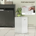 thumbnail image 4 of HOMCOM Tilt Out Laundry Hamper, Laundry Hamper Cabinet with 2 Baskets, Laundry Cabinet Bathroom Storage Cabinet with 2 Drawers, Black, 4 of 9