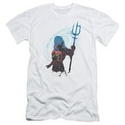 Aquaman Movie Silhouette S/S Adult 30/1 T-Shirt White