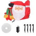 thumbnail image 5 of Caja de regalo inflable de Papá Noel para exteriores de 4,9 pies, decoración de patio inflable con luces LED incorporadas para vacaciones/fiestas/Navidad/patio/jardín, Chr, 5 of 5