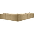 thumbnail image 5 of Meridian Furniture 6-Piece Camel Corduroy Performance Fabric Modular Sectional, 5 of 14