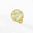 thumbnail image 4 of Ross-Simons Jade "Good Fortune" Butterfly Ring in 18kt Gold Over Sterling, Women's, Adult, 4 of 5