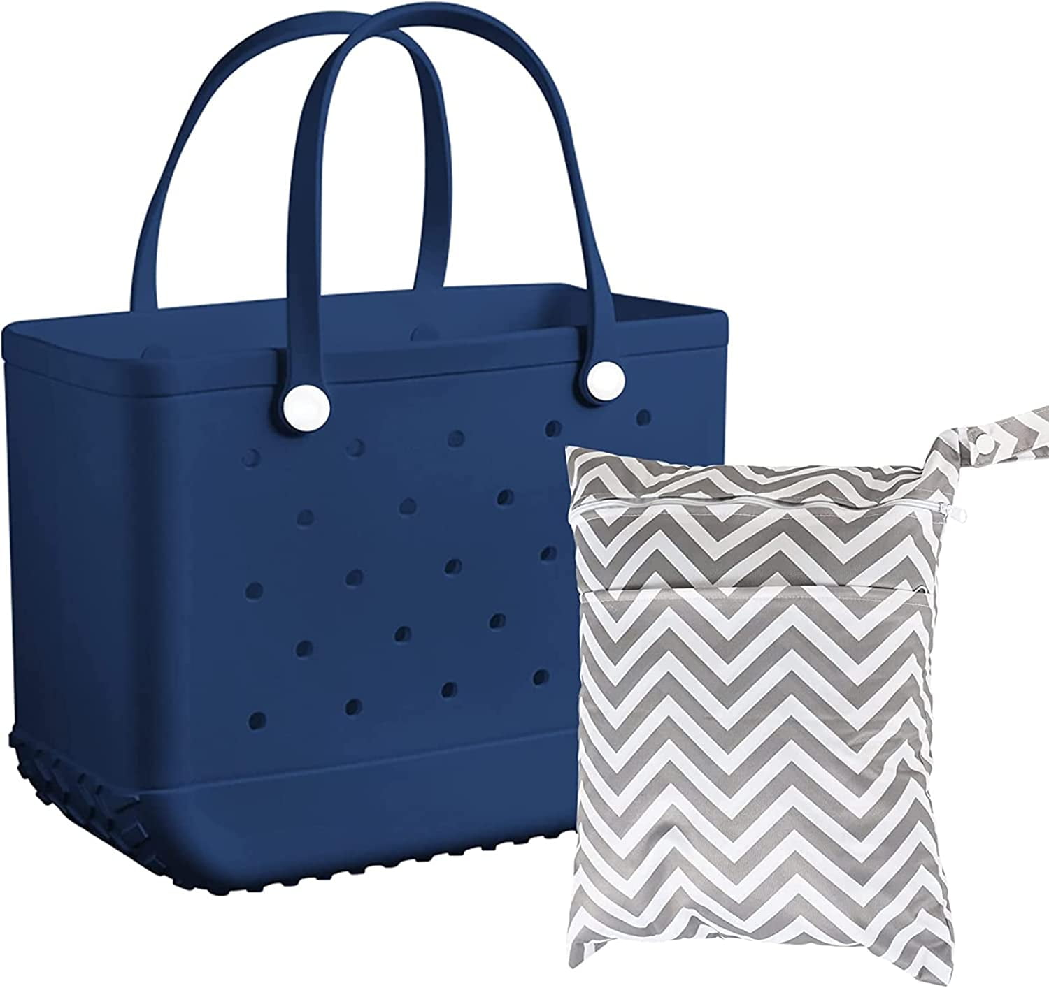 DabuLiu Rubber Beach Bag With Swim Wet Bag,Waterproof Sandproof