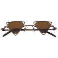 thumbnail image 3 of Triangle Sunglasses - Bronze Frame / Brown Lens, 3 of 3
