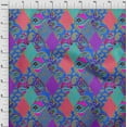 thumbnail image 4 of oneOone Georgette Viscose Purple Fabric Asian Paisley Fabric For Sewing Printed Craft Fabric By The Yard 42 Inch Wide, 4 of 4