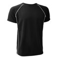 thumbnail image 1 of Finden & Hales - Camiseta de deporte transpirable de manga corta para hombre (Blanco/Negro), 1 of 1